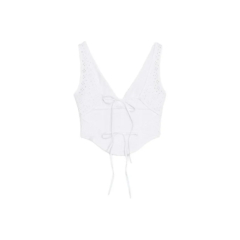 ZARA Tank Tops Women's White-1