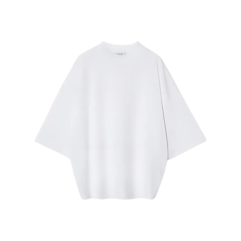 COS Drop Shoulder Sleeve T Shirt Women's White-0