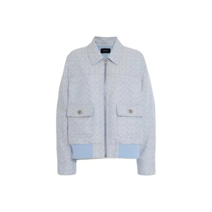 COACH Jackets Women's Light Blue-0