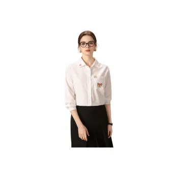 FENHONGMALI Shirt Women's White