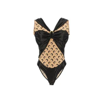 Marine Serre V-Neck Sleeveless Bodysuit