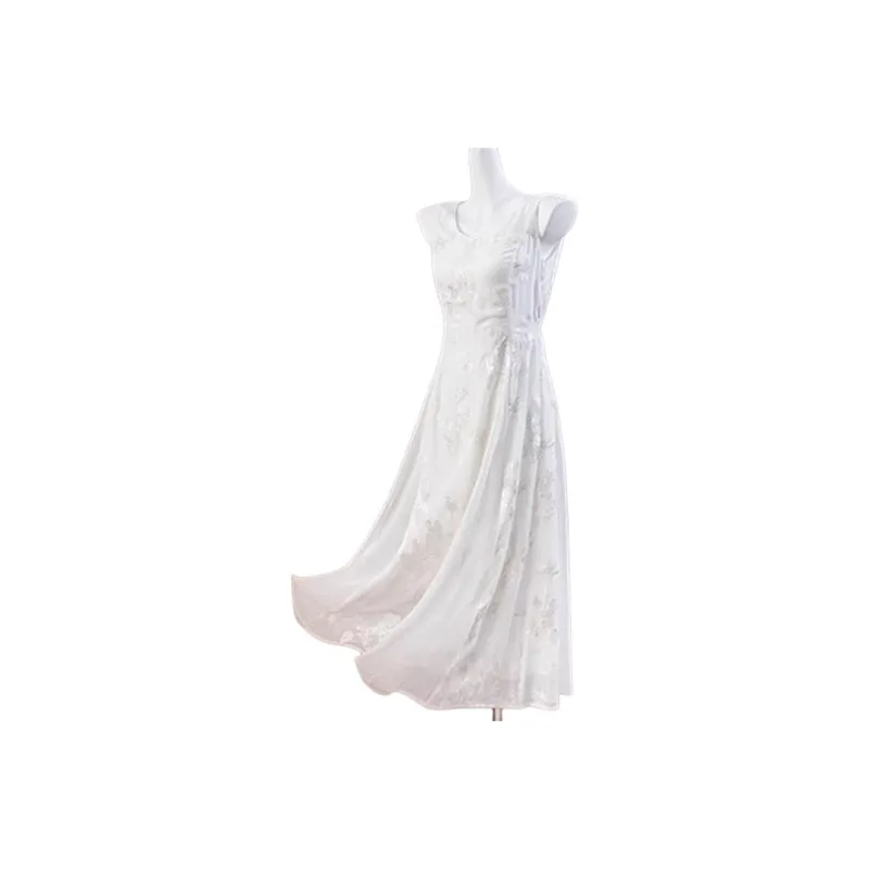 JECCI FIVE Sleeveless Dress Women's White-4