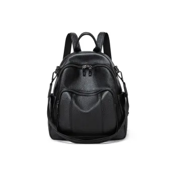 VANDEE Leather Backpack Women's Black