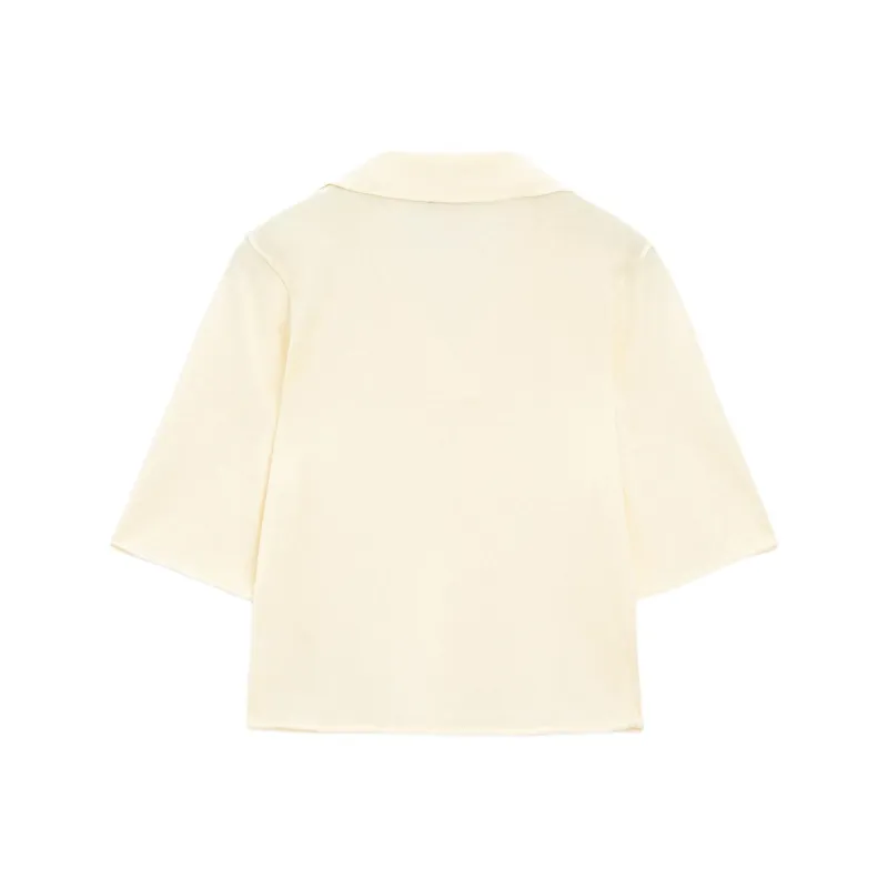 Massimo Dutti Polo Shirt Women's Yellow-1