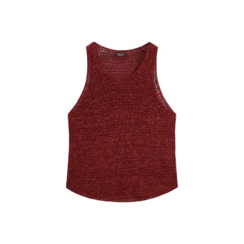 Massimo Dutti Tank Top Women's Dark Red