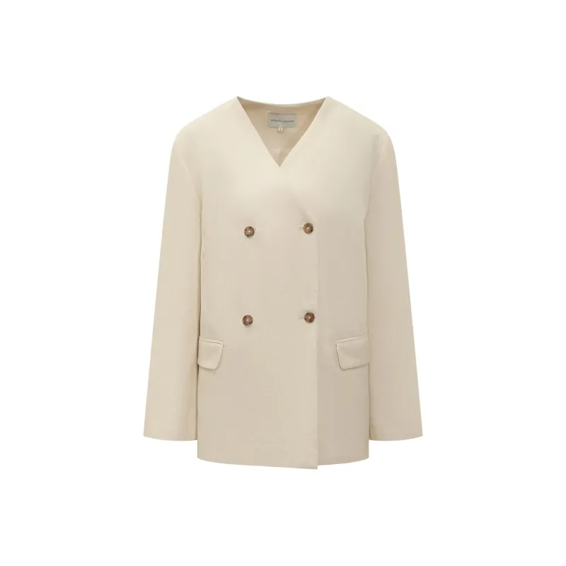 Loulou De Saison Jackets Coats Women's Beige-0