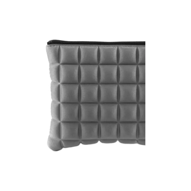 BPRIME 3D Cube Molded Fabric Wallet Mini Women's Silver Gray-3