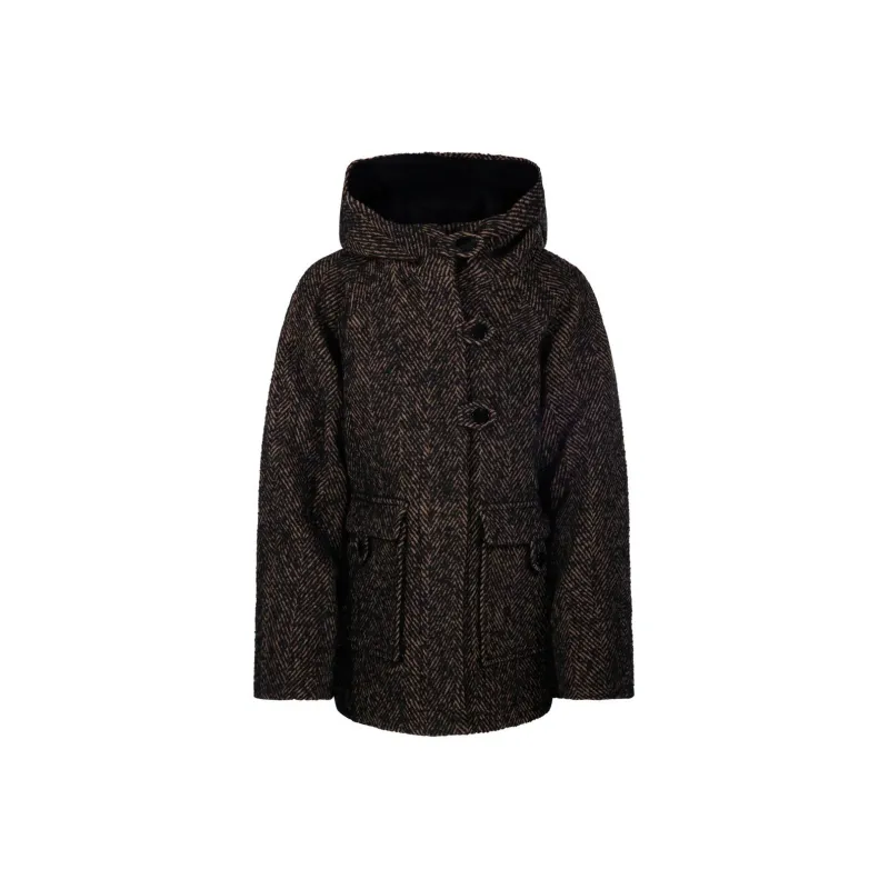 GANNI Herringbone Midi Jacket-0