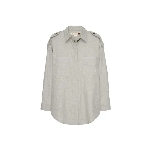 ZARA Shirts Women's Zebra estampill Gray