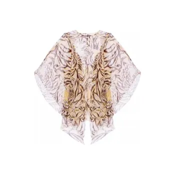 See By Chloe Tiger Motif Sheer Top