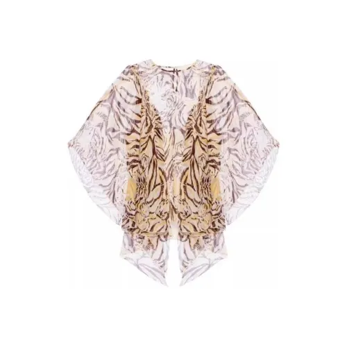 See By Chloe Tiger Motif Sheer Top