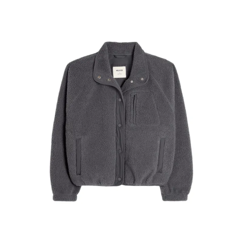 Hollister Jackets Coats Women's Dark Gray-0