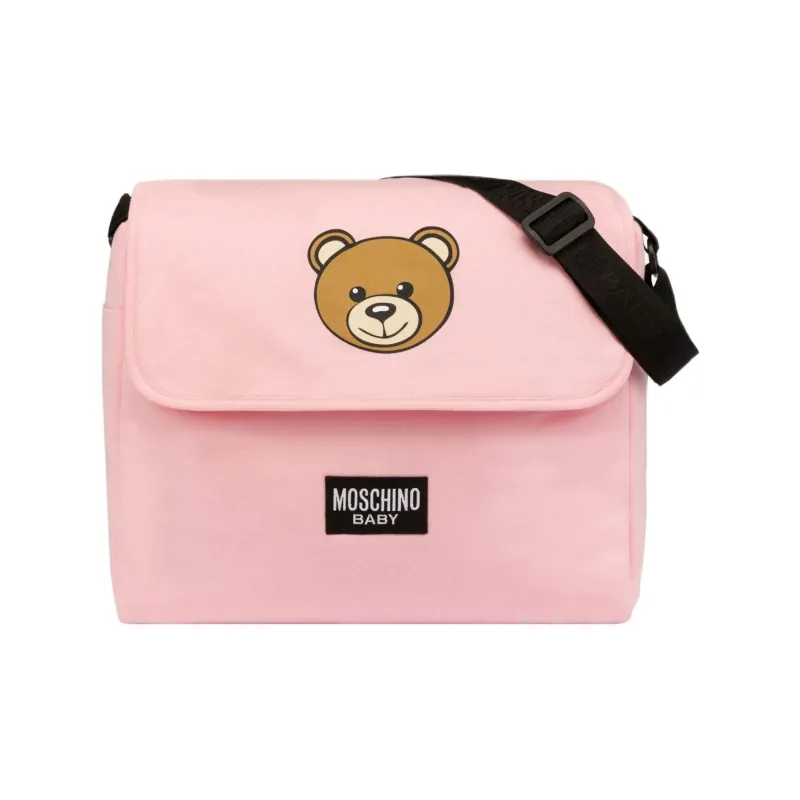 MOSCHINO Cotton Shoulder Bag Women's Pink-0