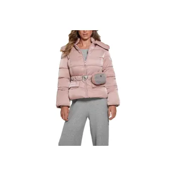 GUESS Eco Shimmer Puffer Jacket Jackets Coats Women's Pink