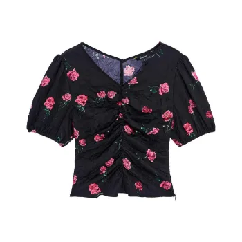 Bebe FW24 Shirt Women's Black Pinkish