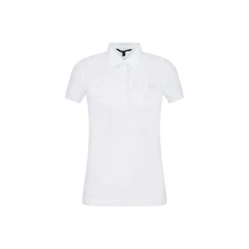 ARMANI EXCHANGEAE SS24 Polo Shirt Women's White