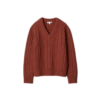 Jw Anderson X UNIQLO JWANDERSON Co brand Knitwear Women's Maroon