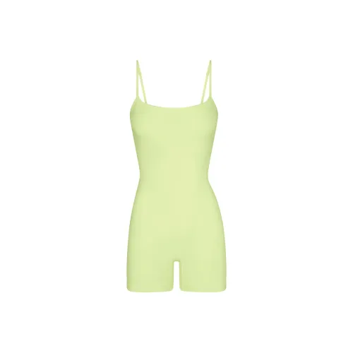 SKIMS SOFT LOUNGE SCOOP ONESIE Jumpsuit Women's LEMONADE/Lemon