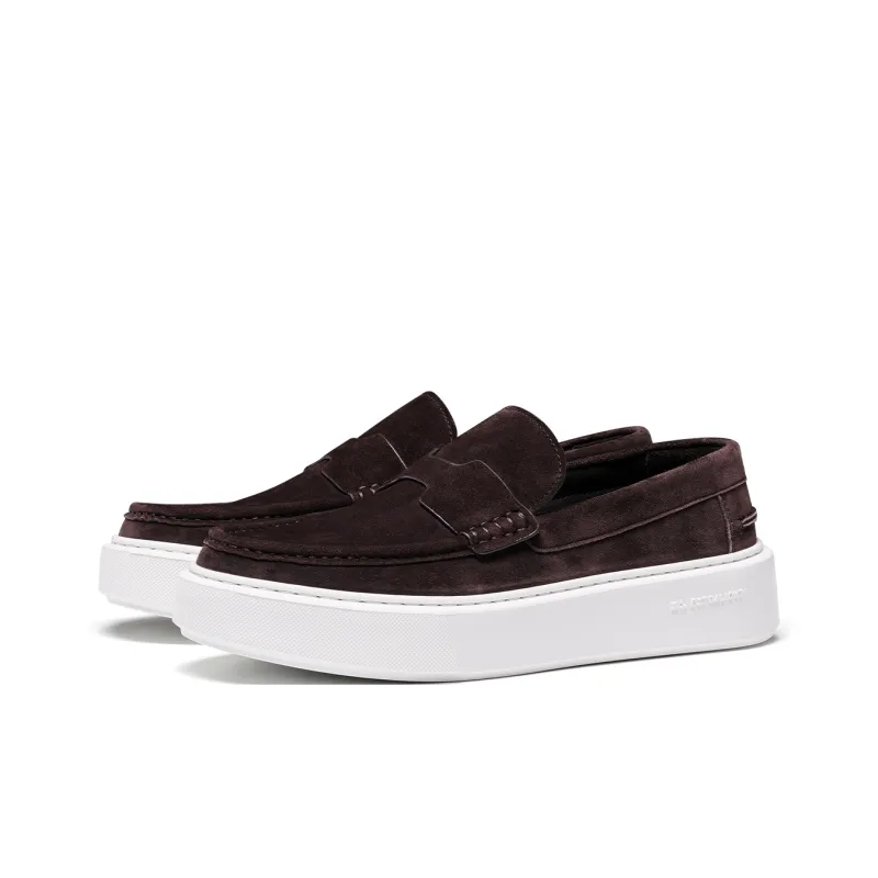 TRUFFAUT Vintage Platform Casual Slip on Low Top Height Increasing Skateboard Shoes Men's-6
