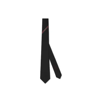 GUCCI Mulberry Silk Ties Men's Black