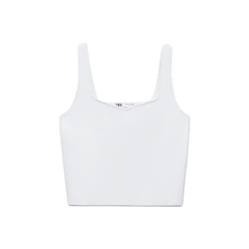 ZARA Camisoles Women's White