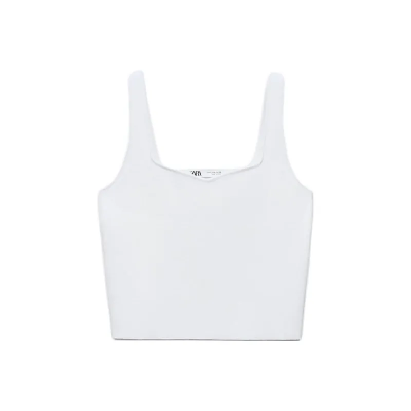 ZARA Camisoles Women's White-0
