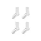 [4 Pack]4 Pairs of White Loafers