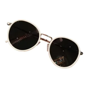 VINEY TR/Memory Plastic Metal Round Sunglasses Unisex