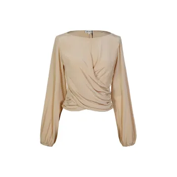 LILIXIUKE Shirt Women's Light Gold