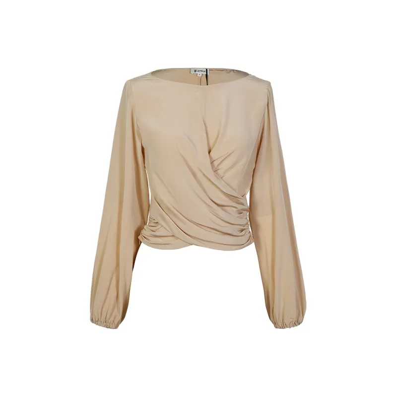 LILIXIUKE Shirt Women's Light Gold-0