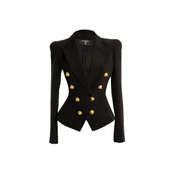 BALMAIN 8-Buttons Double-breasted Wool Blazer