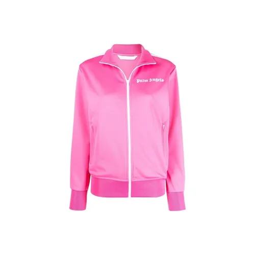 PALM ANGELS Women'ss Track Jacket Fuchsia/White