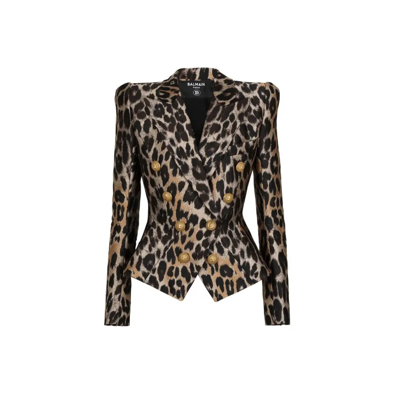 BALMAIN Jackets Women's Leopard Print-0