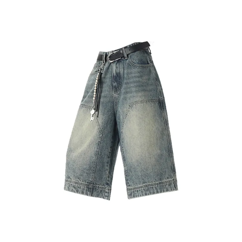 BEAR UNION Denim Shorts Unisex Nostalgic Blue-1