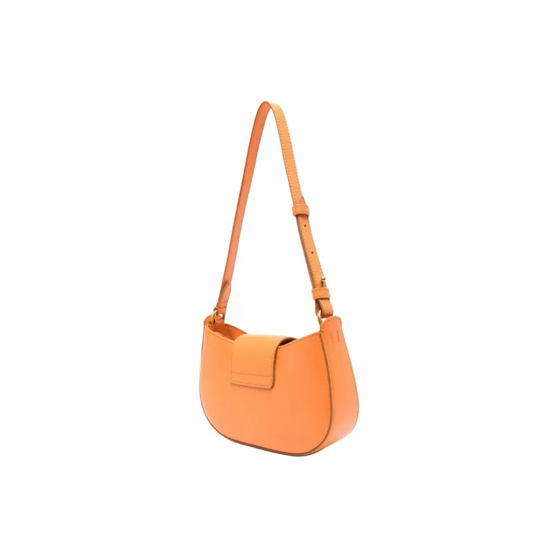 HOGAN H Bag Calfskin Crossbody Bag, Shoulder Bag Women's Orange-1