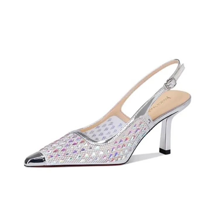 JESSICA SOPHIA Slim Heel High Heels 7cm Women's-5