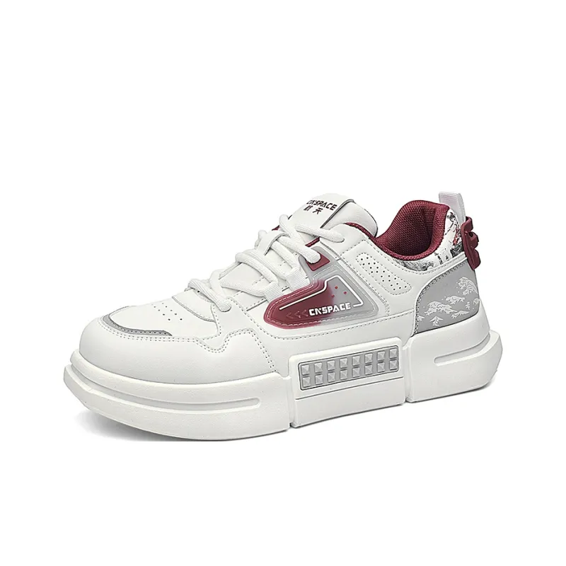 China Aerospace Skateboard Shoes Men Low Top Burgundy/Apple Green-1