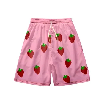 Bubble Trap Casual Shorts Unisex Strawberry