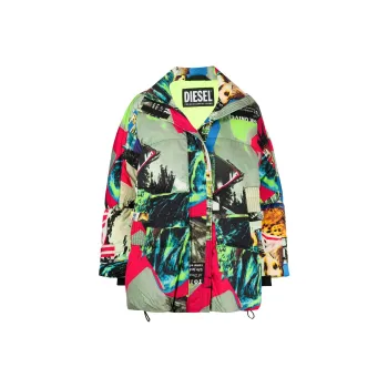 DIESEL Jackets Women's Yellow Green