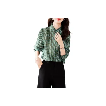 Yi Mengyuan Shirt Women's Name Ruo Blue Plaid