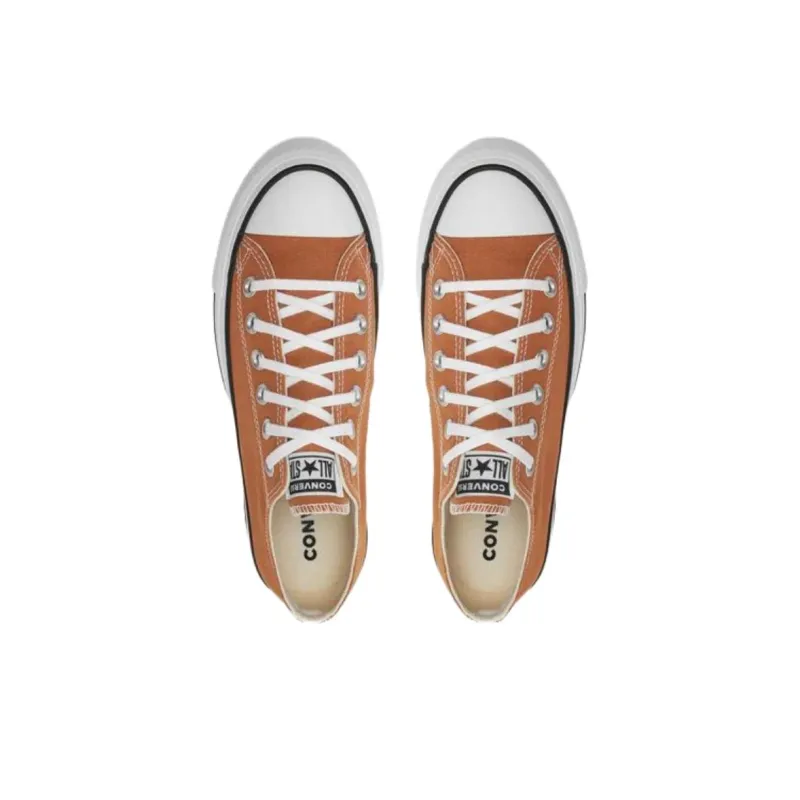 Converse Chuck Taylor All Star Lift Anti Slip Wear Resistant Low Top Canvas Shoes Women's Orange-2