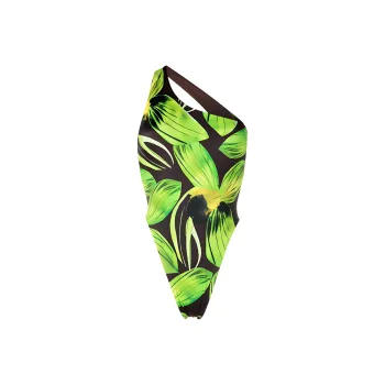 Louisa Ballou Abstract Printed One Piece Swimsuit