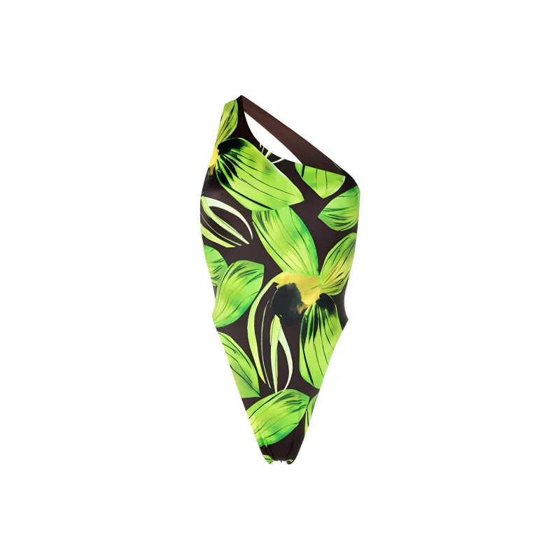 Louisa Ballou Abstract Printed One Piece Swimsuit-0