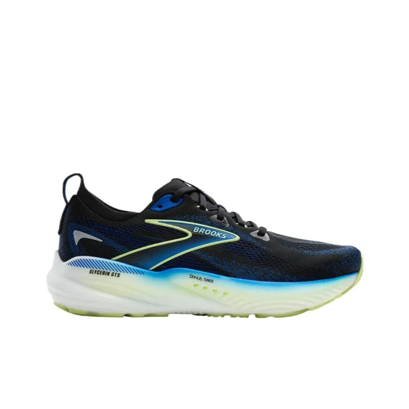 Brooks Glycerin Gts 22 Black Cobalt Neo Yellow-1