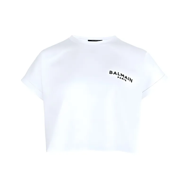 BALMAIN Crop Tops Women's White-0