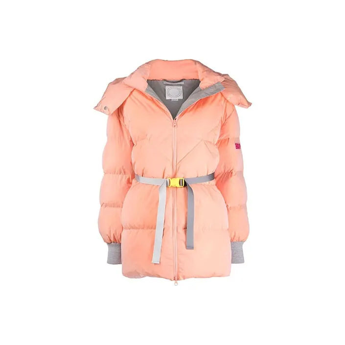 Stella McCartney Logo Patch Belted Puffer Jacket-0