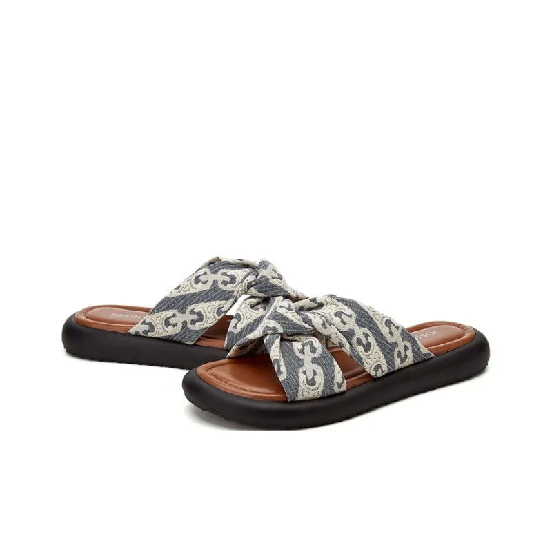 JOSINY PVC Polyvinyl Chloride Slide Slippers Women's-3