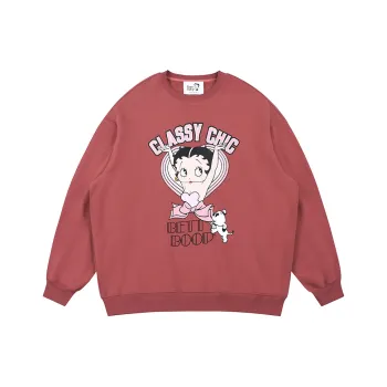 BETTY BOOP Sweatshirt Women's Brick Red