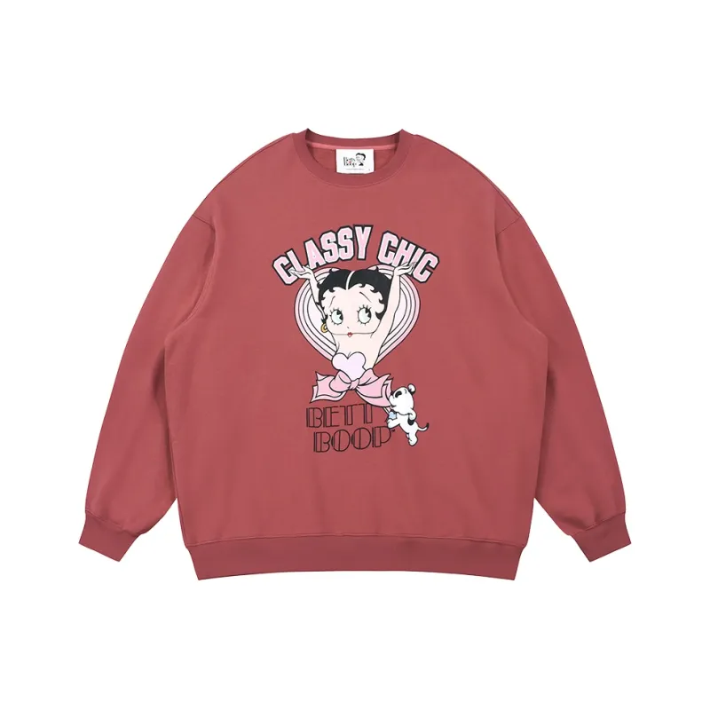 BETTY BOOP Sweatshirt Women's Brick Red-0