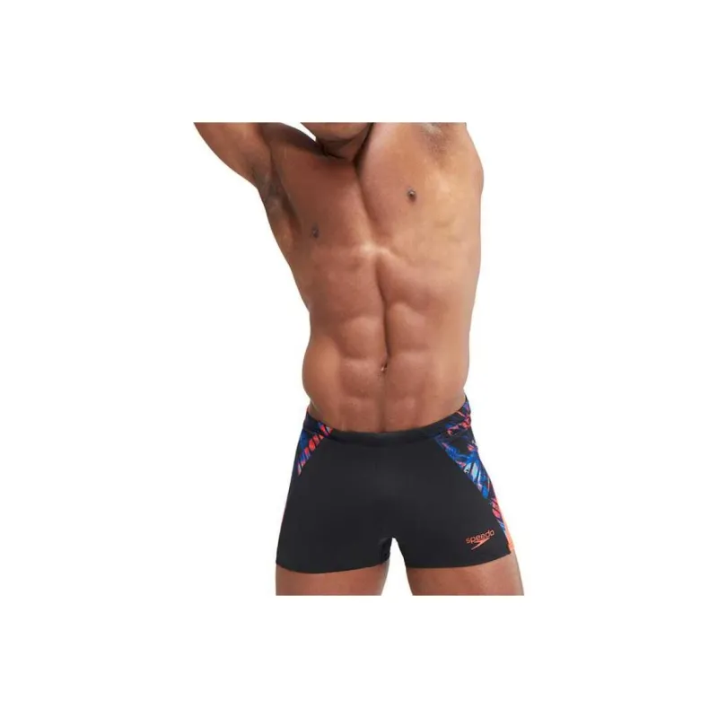 Speedo Swimming Shorts Men's Black Orange-0